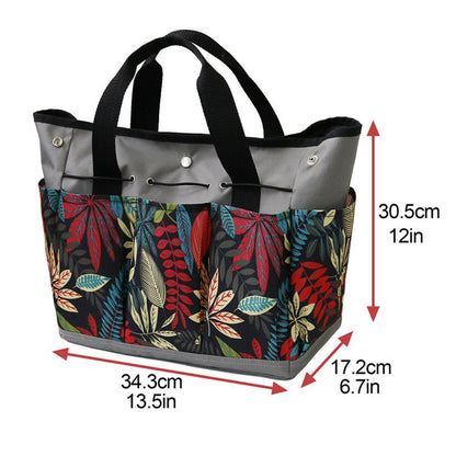 Portable Garden Kit Multifunctional Gardening Storage Bag with Pockets Outdoor