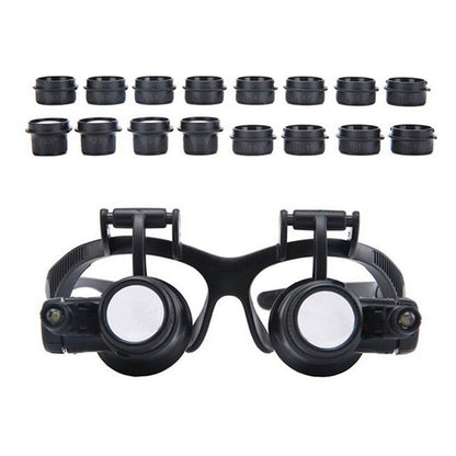 Head Mounted Bifocal Magnifier Jewellery Watch Repair High Magnification Tool