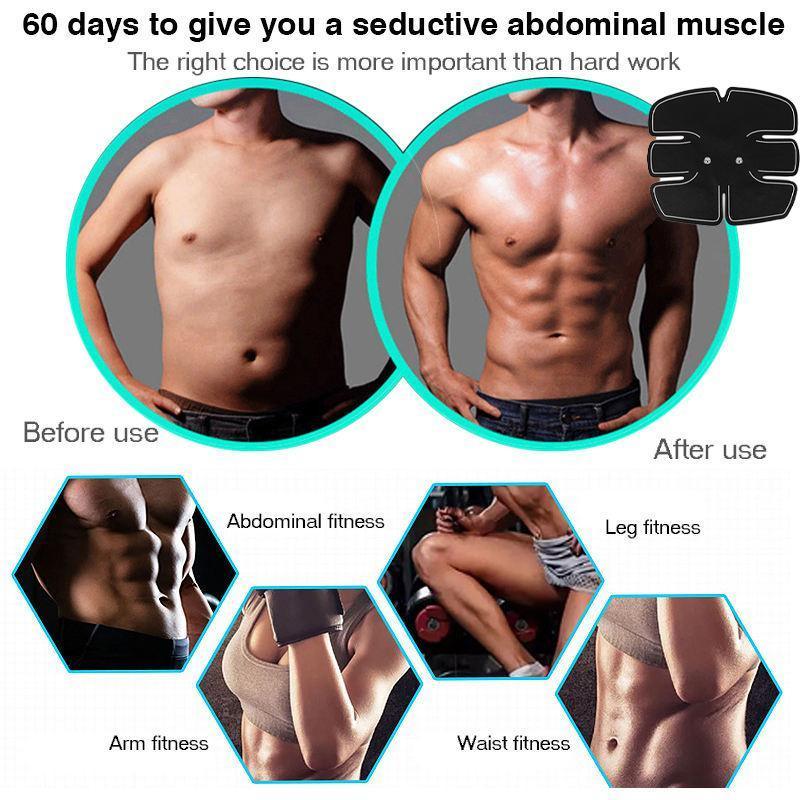 16Pcs Ems Muscle Stimulator Training Gear Abs Ultimate Hip Trainer Body Exercise