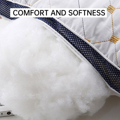 1/2PCS Hotel Style Polyester Fibre Pillow Washable High Rebound Support - 600g-2pcs