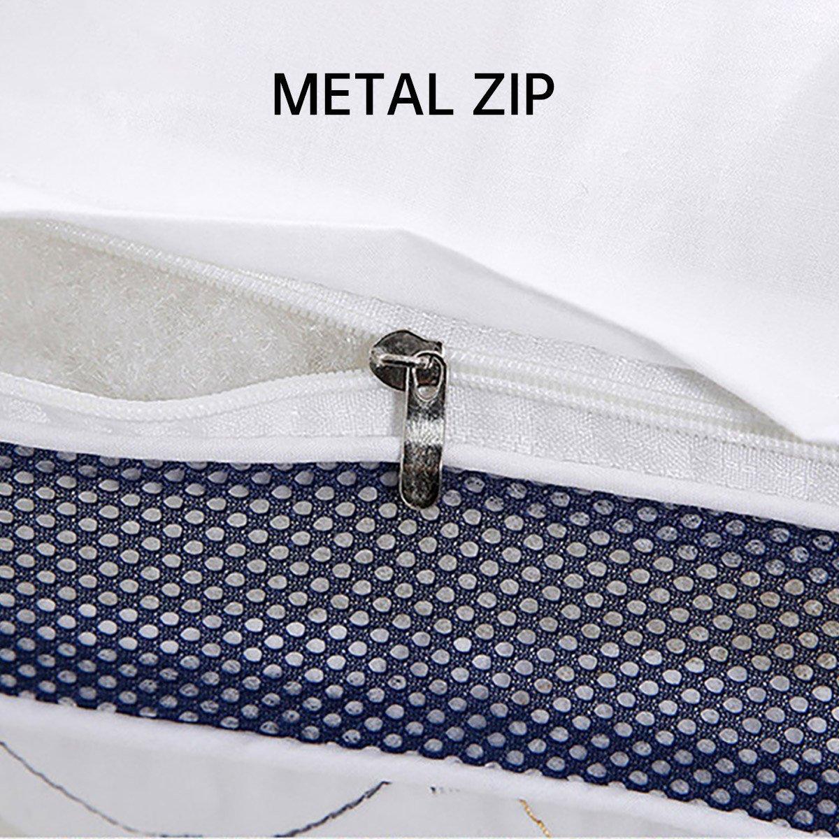 1/2PCS Hotel Style Polyester Fibre Pillow Washable High Rebound Support - 800g-2pcs