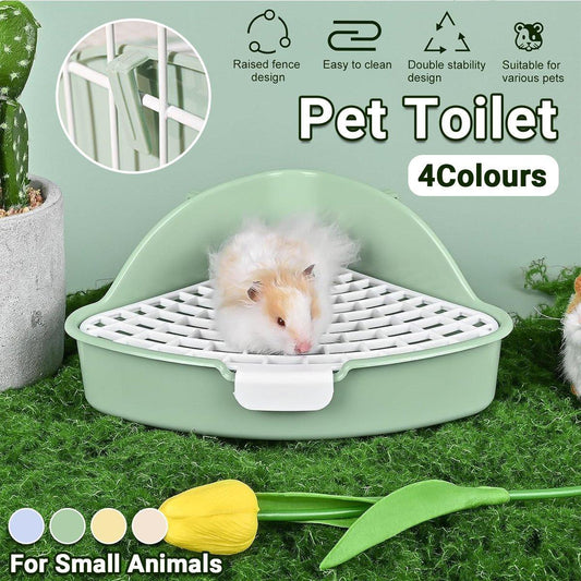 Rabbit Litter Box And Small Animals Pet Toilet Pee Pad Supplies Potty Rabbit - Blue