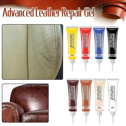 dvanced Leather Repair Gel Kit Filler for Sofa Auto Interior and Scratch Restoration - Walnut