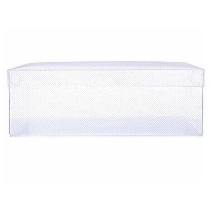 20x Clear Shoe Storage Box Foldable Stackable Plastic Shoe Boxes