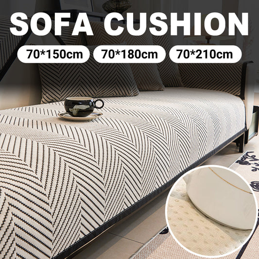 Sofa Cushion Cover Modern Non Slip Couch Protector Furniture Seat Slipcover Pad - 70x210cm