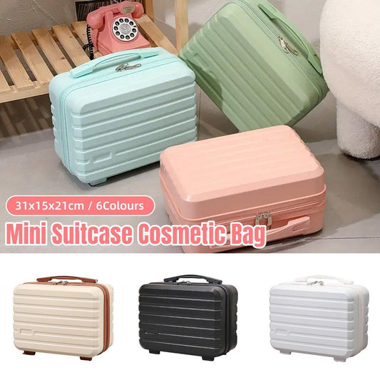 Portable 14 Inch Suitcase Mini Small Travel Storage Hand Gift Box - Black