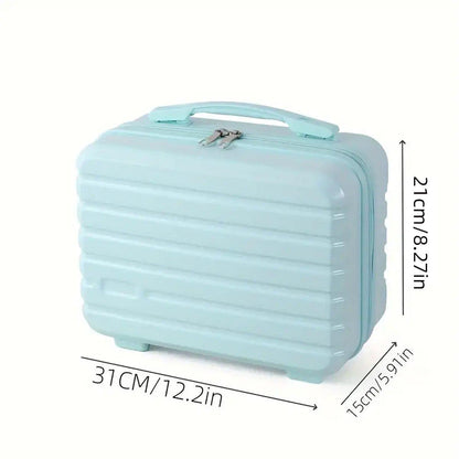 Portable 14 Inch Suitcase Mini Small Travel Storage Hand Gift Box - Black