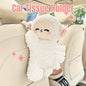 Car Tissue Box Multifunctional Hanging Drawer Box Cartoon Plush Sheep Design