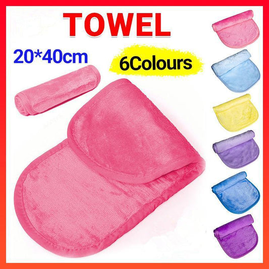 Microfibre Makeup Remover Towel Soft Face Cleaning Cloth Reusable Eraser 40x20cm - Light Purple