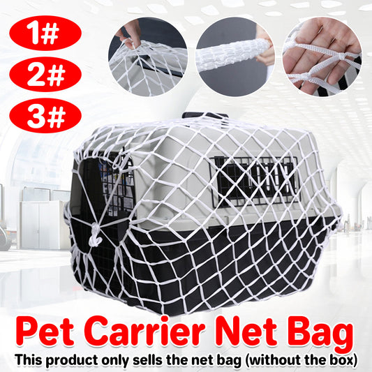 Pet Carrier Net Bag for Cat Dog Travel Mesh Cover Protective Tote Use - 60 Ã— 39 Ã— 39 cm