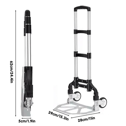Folding Hand Trolley Cart Heavy Duty Utility Truck Portable Pull Wagon Trailer