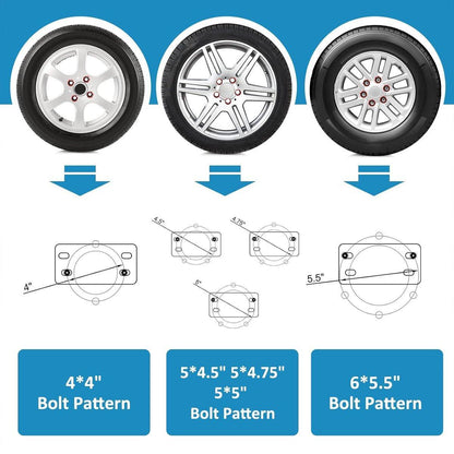 Heavy Duty Car Trailer Spare Tire Carrier Mount Universal Steel 150 lbs Capacity