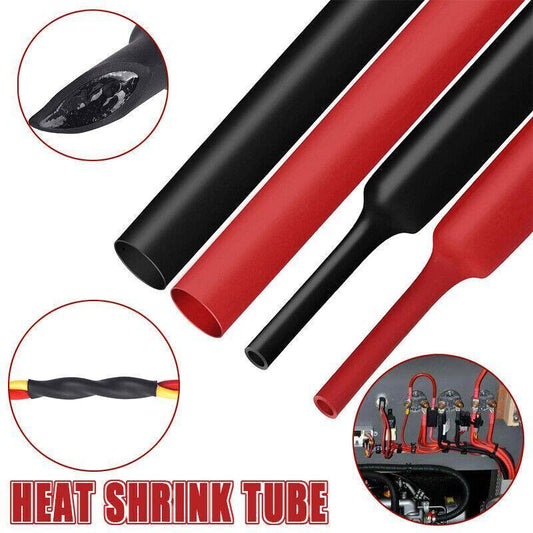 Grade Marine Heat Shrink Tubing 3:1 Wire Sleeve Glue Inside Fast Wrap Insulation Black 3M - 9.5mm*3M
