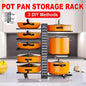 Adjustable Multi Layer Pot Lid Rack Vertical Storage Organizer Countertop Holder