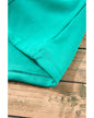 Aruba Blue Fleece Lined Half Zipper Kangaroo Pockets Loose Hoodie - S