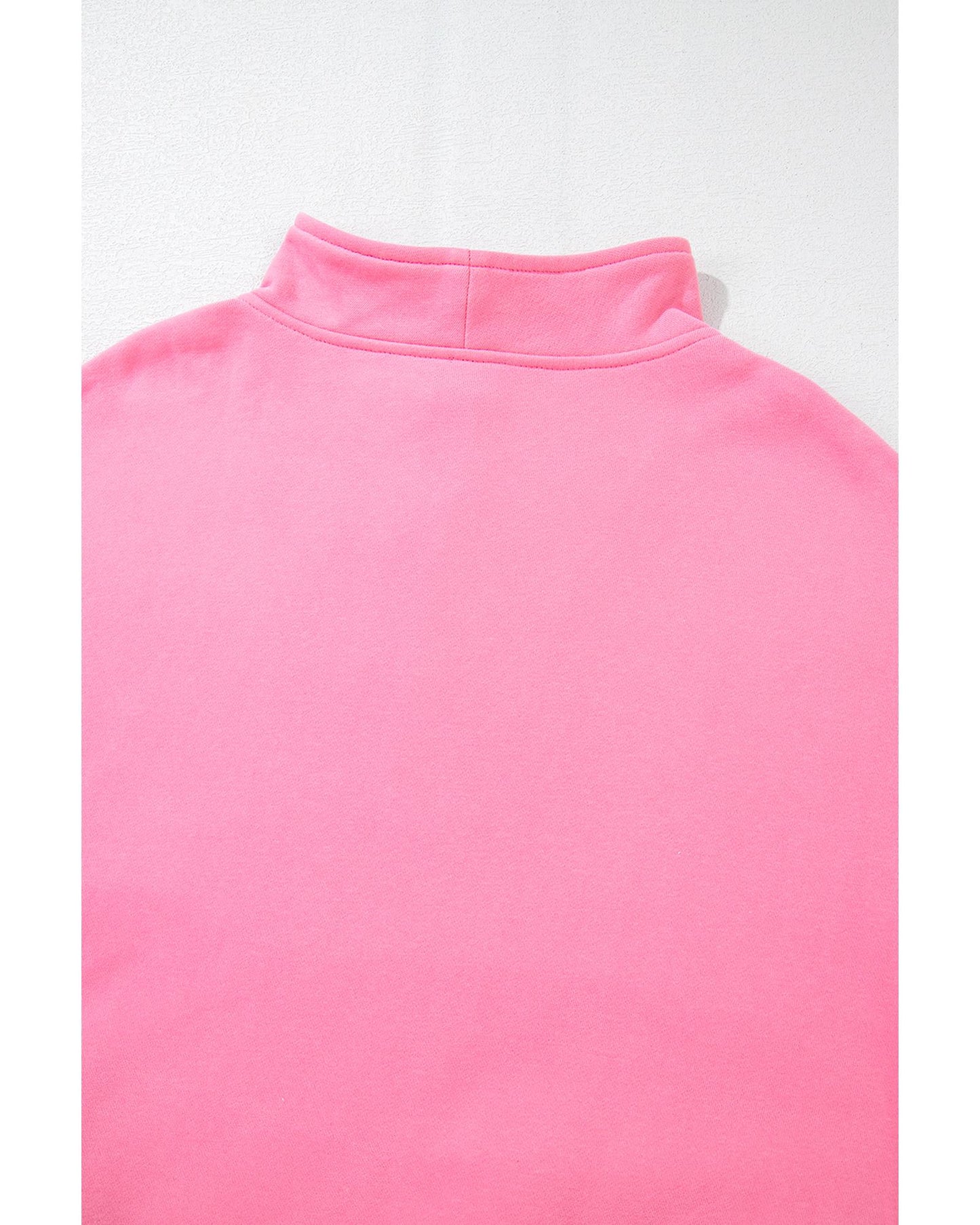 Bonbon Zip-up Stand Neck Kangaroo Pocket Sweatshirt - M