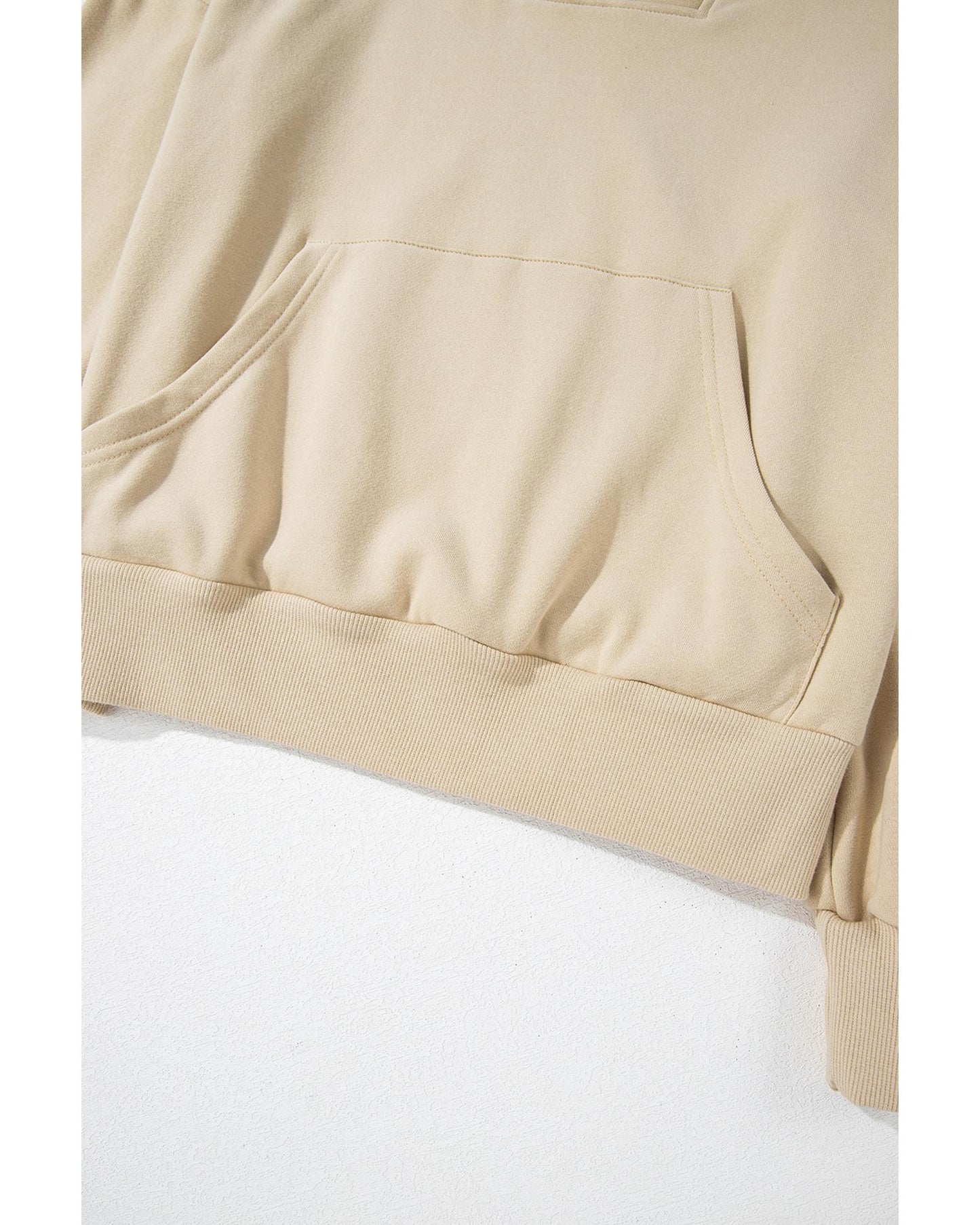Smoke Gray Zip-up Stand Neck Kangaroo Pocket Sweatshirt - M