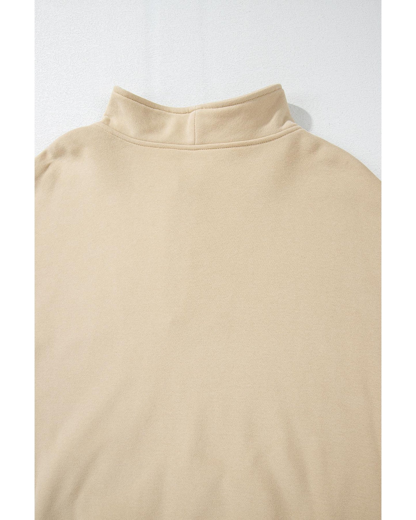 Smoke Gray Zip-up Stand Neck Kangaroo Pocket Sweatshirt - M