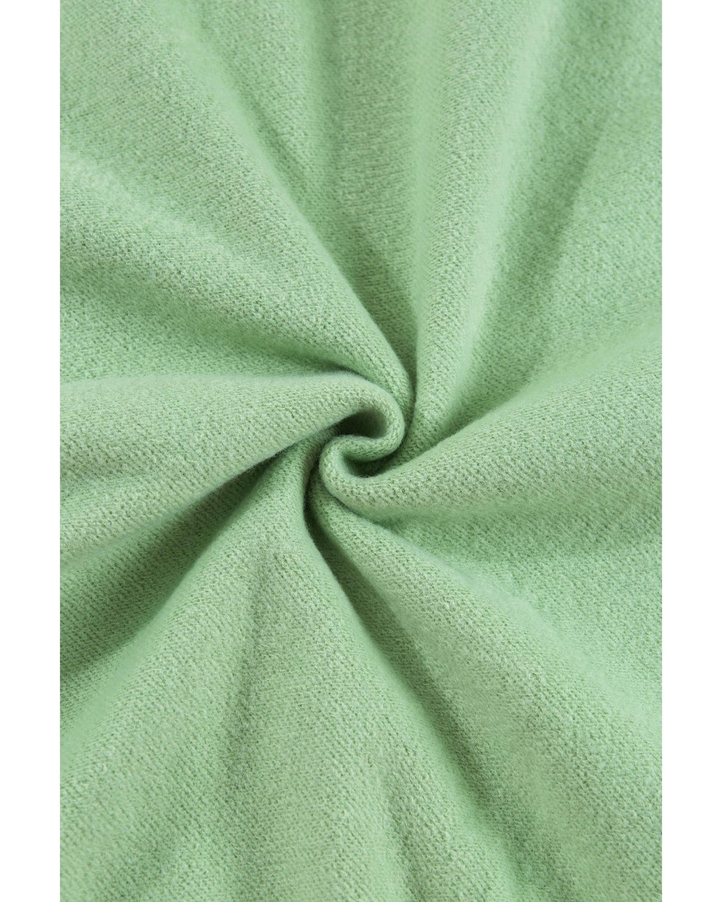 Smoke Green Solid Fleece Lined Drop Shoulder Terry Sweatshirt - 2XL