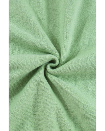 Smoke Green Solid Fleece Lined Drop Shoulder Terry Sweatshirt - 2XL