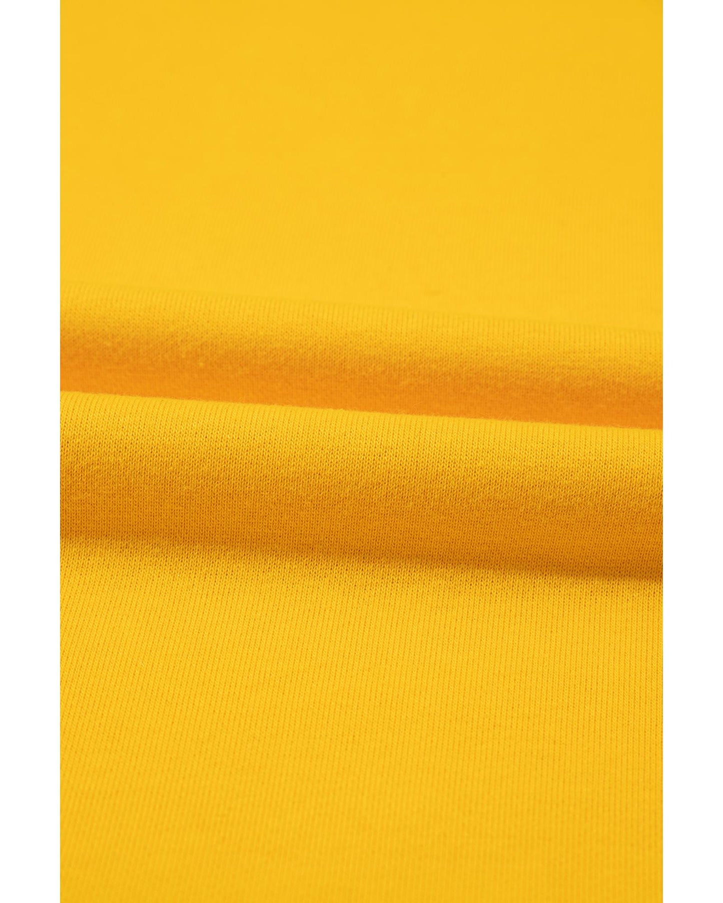 Yellow Color Block Thumbhole Sleeve Drop Shoulder Sweatshirt - 2XL