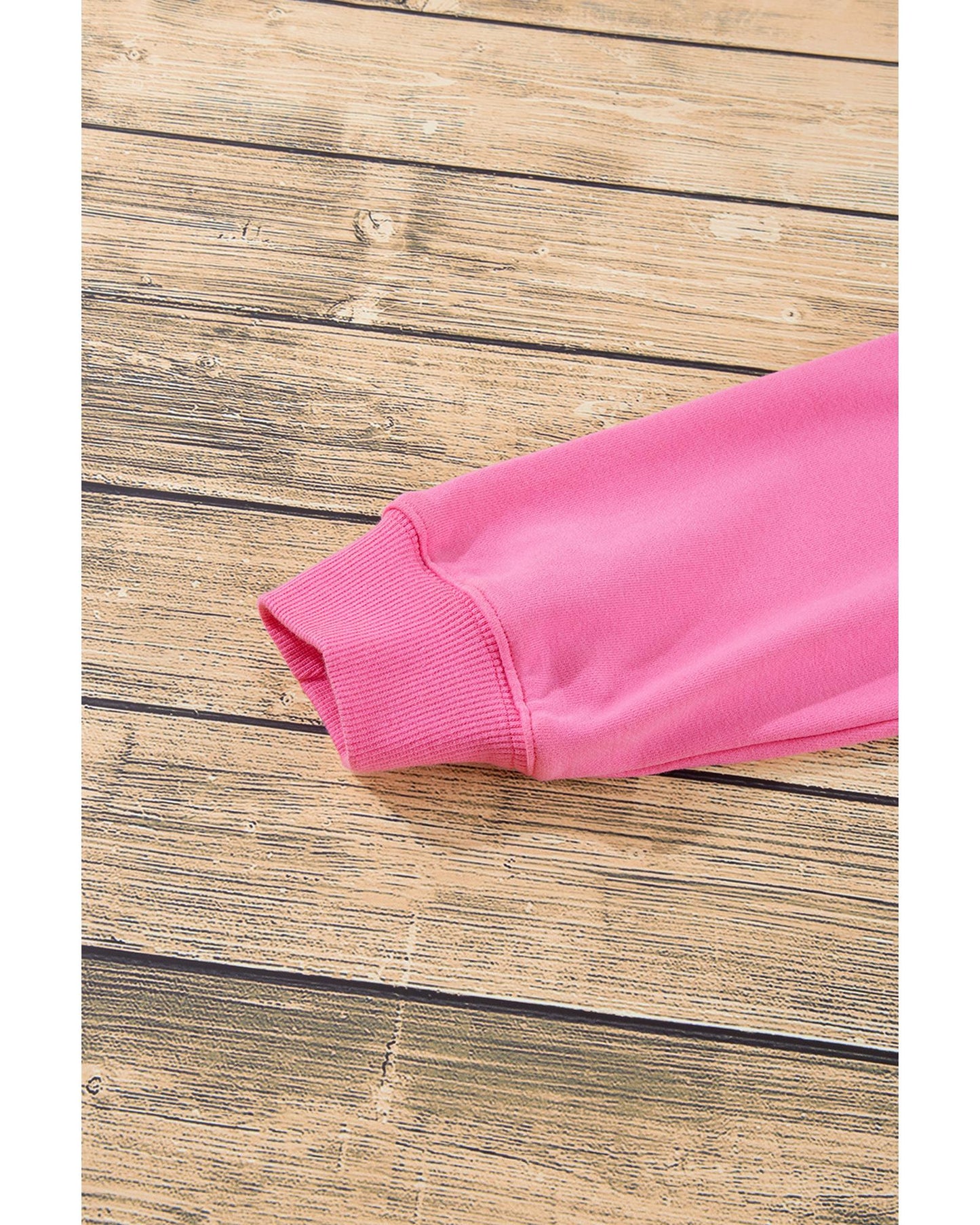 Bonbon Solid Kangaroo Pocket Drawstring Loose Fit Hoodie - L
