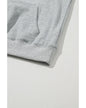Light Grey Solid Color Fleece Lined Drawstring Hoodie with Pocket - XL