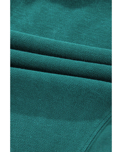 Skobeloff Solid Color Notched Neck Drop Shoulder Sweatshirt - 2XL