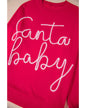 Fiery Red Christmas Santa Baby Tinsel Graphic Sweatshirt - 2XL