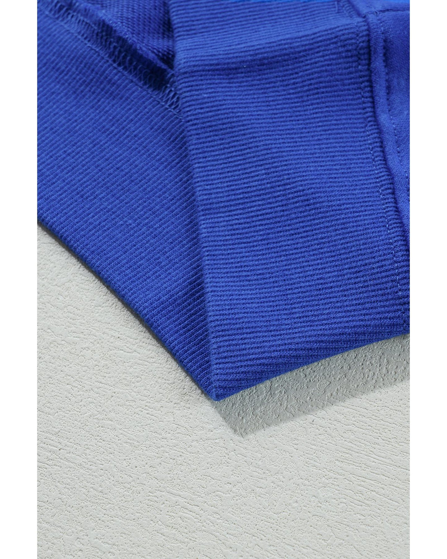 Dark Blue Game Day Crew Neck Graphic Pullover Sweatshirt - L