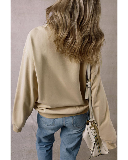 Parchment Just a Girl Who Loves Fall Printed Sweatshirt - L