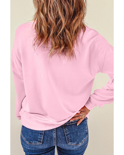 Pink Christmas Nutcracker Graphic Pullover Sweatshirt - 2XL