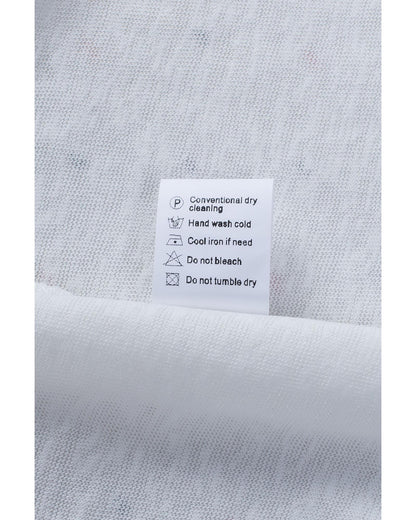 White Solid Color Open-Front Buttons Cardigan - 2XL
