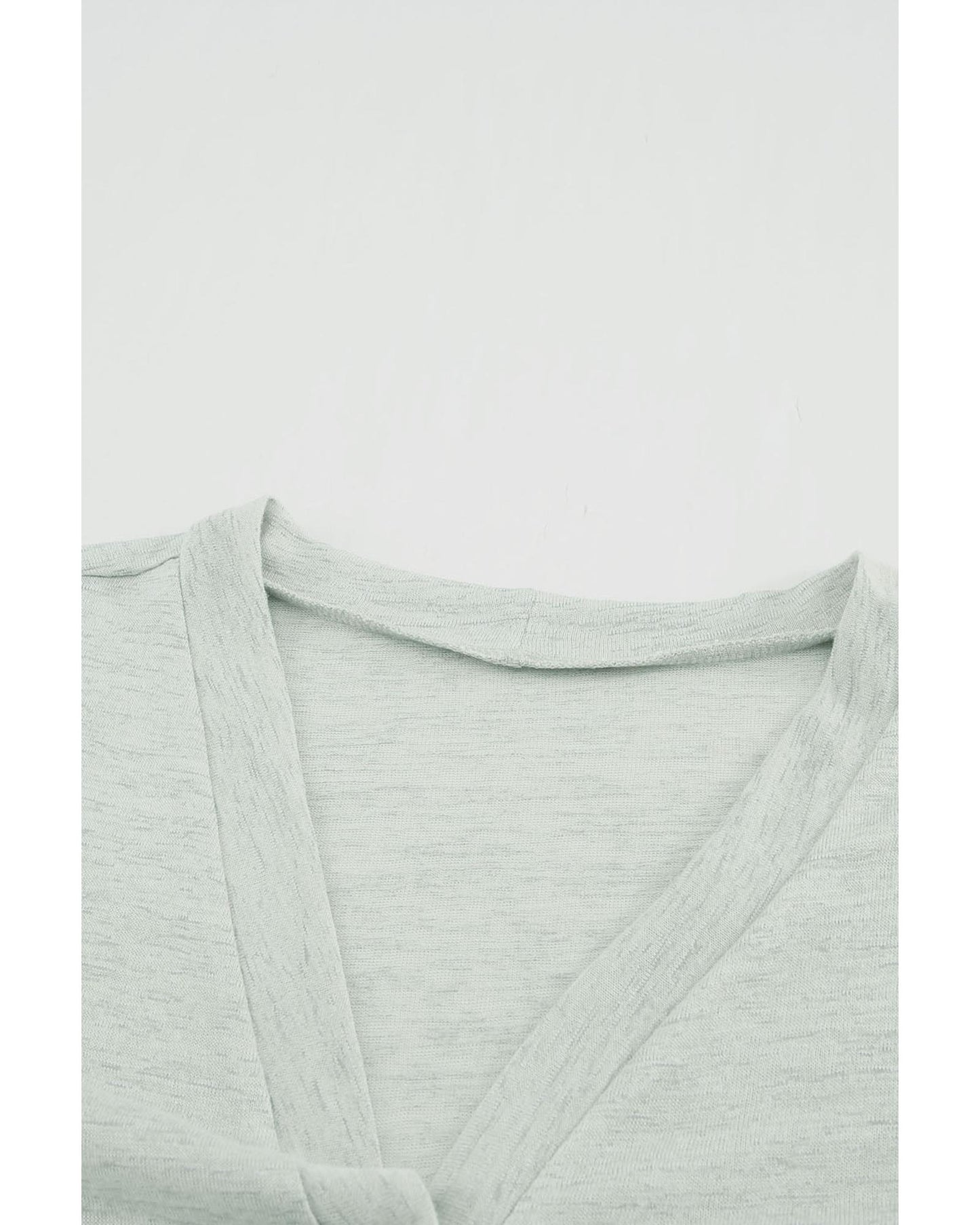 Solid Color Open-Front Buttons Cardigan - M