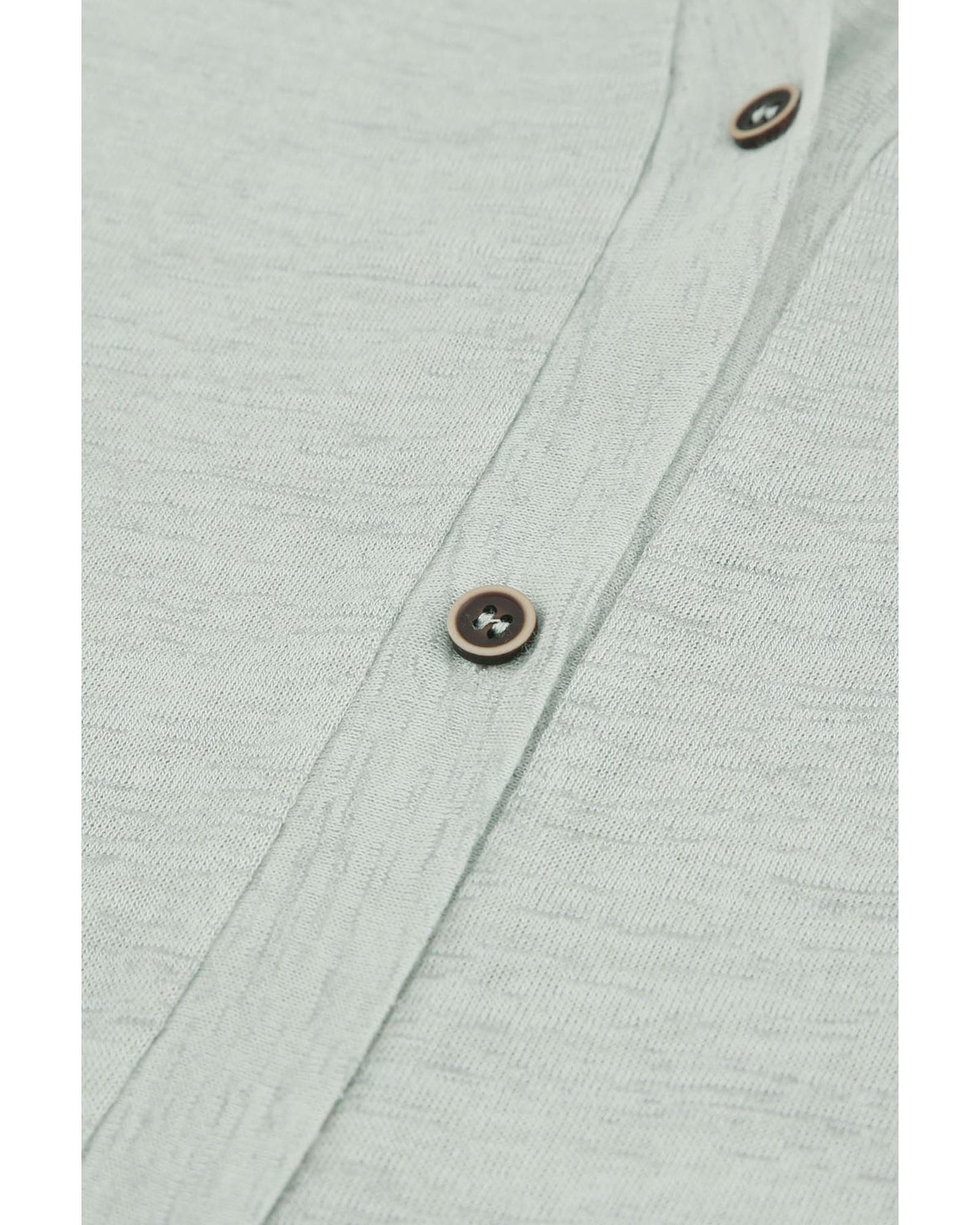 Solid Color Open-Front Buttons Cardigan - M