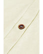 Beige Solid Color Open-Front Buttons Cardigan - M