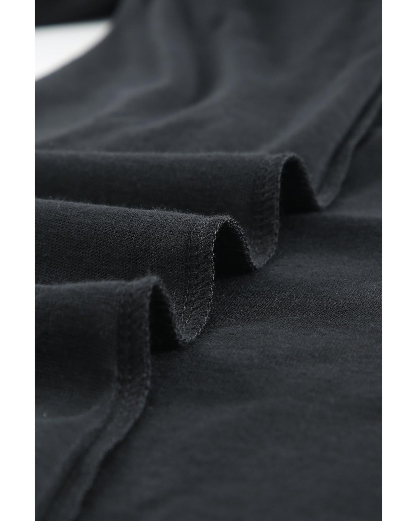 Azura Exchange Black Solid Color Open-Front Buttons Cardigan - M