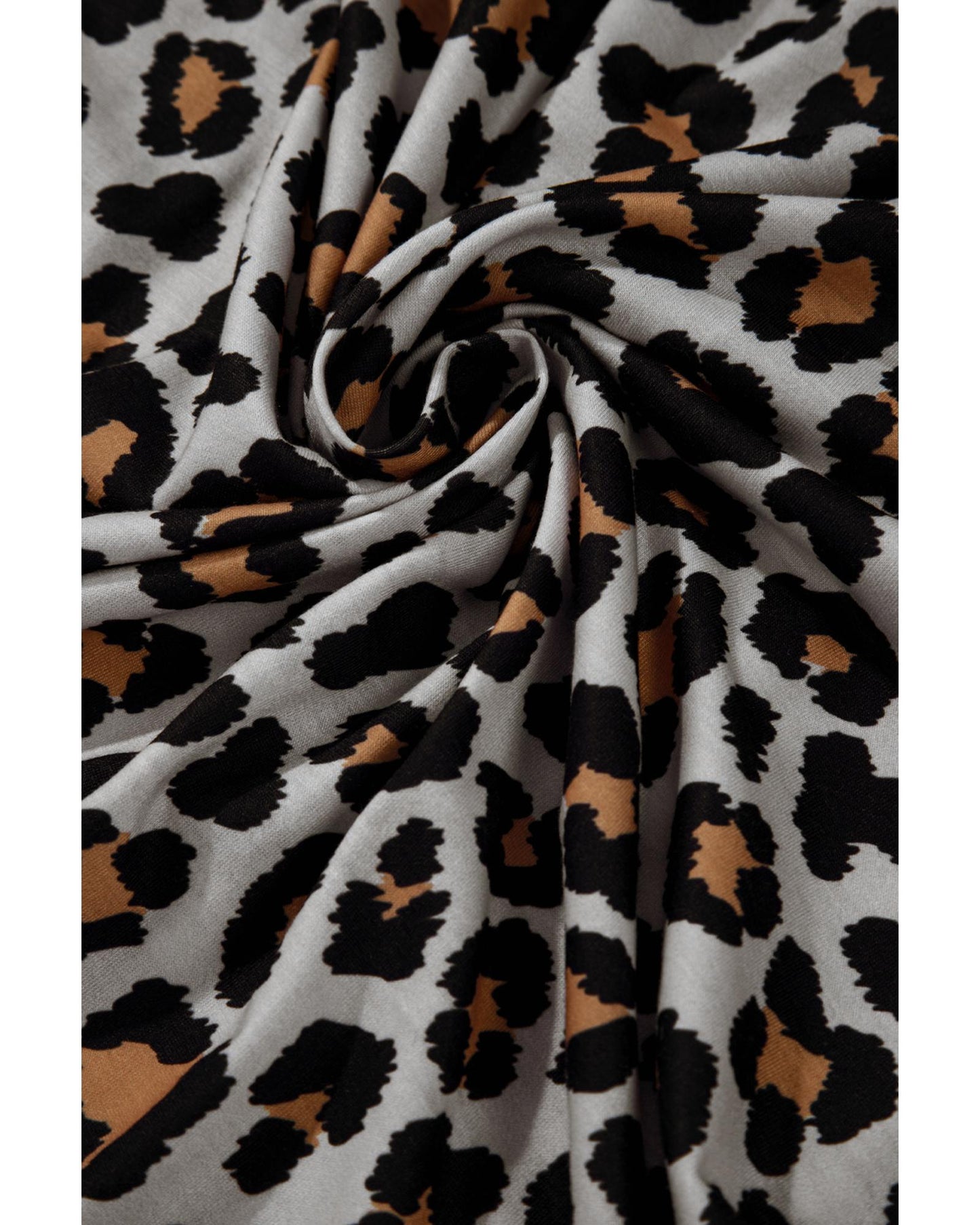 Black Leopard Patched Pocket Open Front Cardigan - XL
