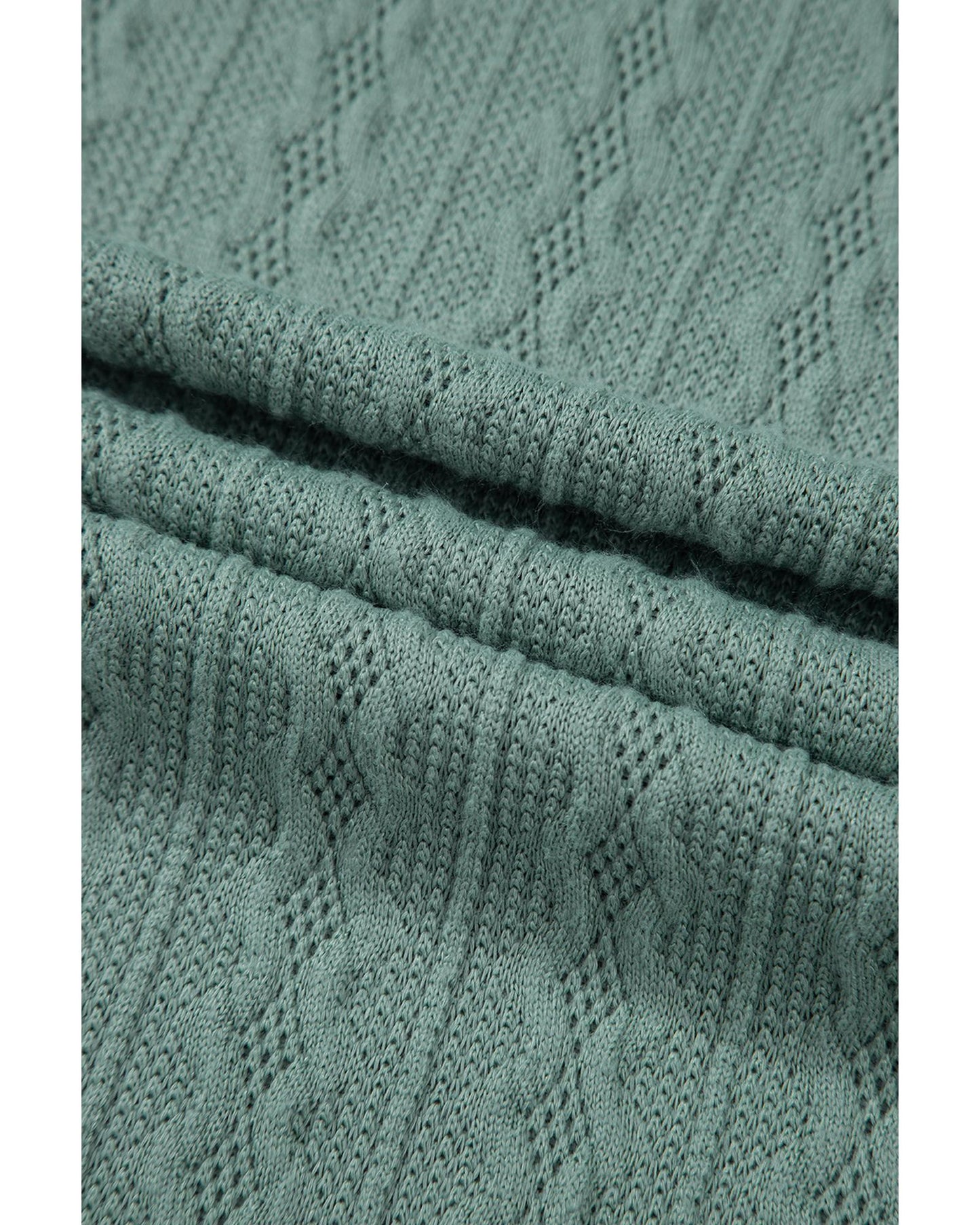 Canton Textured Knit Side Pockets Open Front Cardigan - S