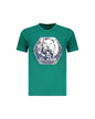 Cavalli Class Men's Green Cotton T-Shirt - M