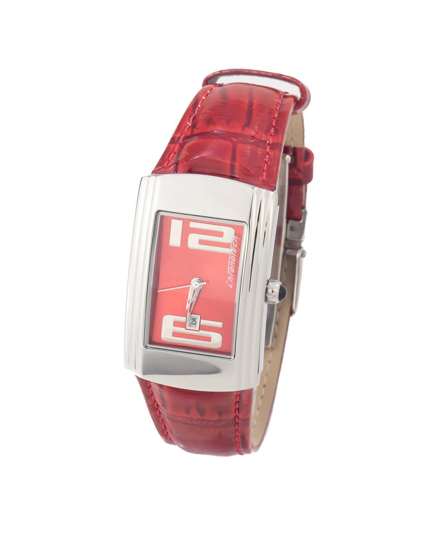 Chronotech Women's Red Leather Watch - One Size