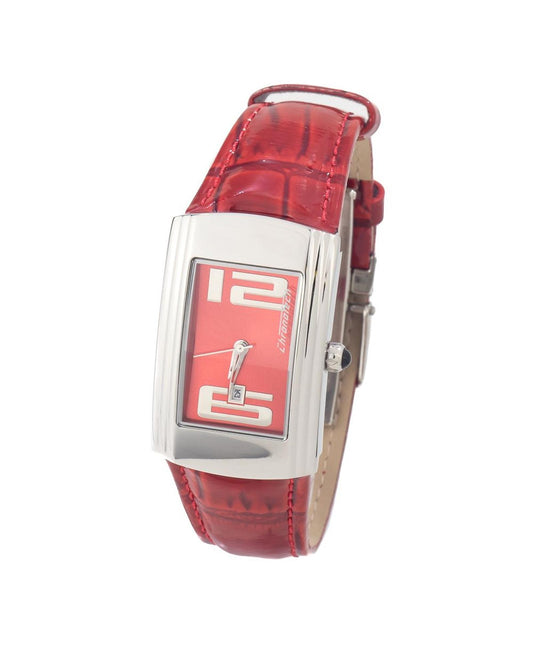 Chronotech Women's Red Leather Watch - One Size