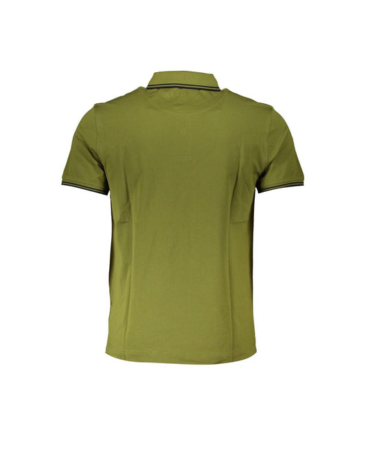 Harmont & Blaine Men's Green Cotton Polo Shirt - L