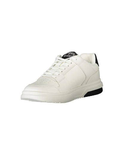 Tommy Hilfiger Men's White Polyester Sneaker - 46 EU