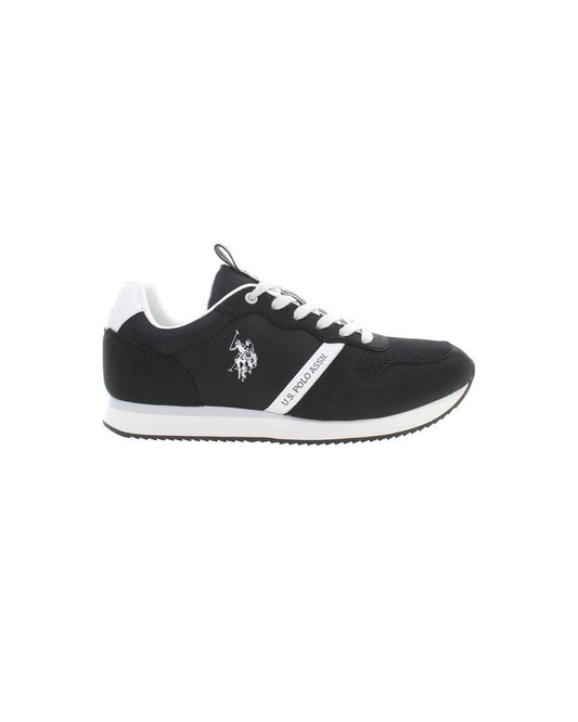 US POLO ASSN Men's Black Polyester Sneaker - 42 EU