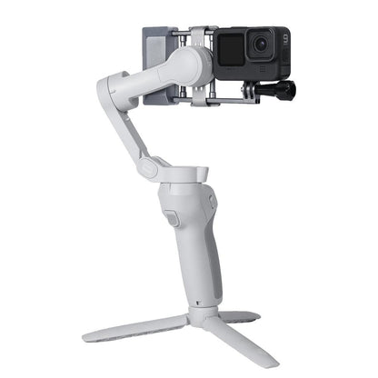 Aluminum Mount Plate Adapter for Dji Action / Gopro Hero9 / 8 Mobile 3 / Om4 Gimbal