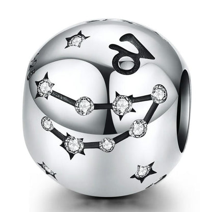 925 Sterling Silver Diy Zodiac Bracelet Beads Capricorn Style - Capricorn