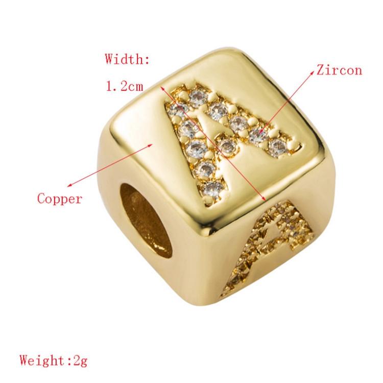 Brass Micro Inlaid Couple Red String Diy Bracelet Style - T