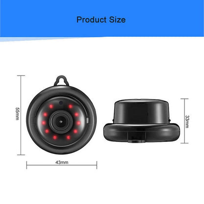 Mini Hd Wifi Ip Camera With Infrared Leds - Motion Detection Night Vision Tf Card - 64Gb Max