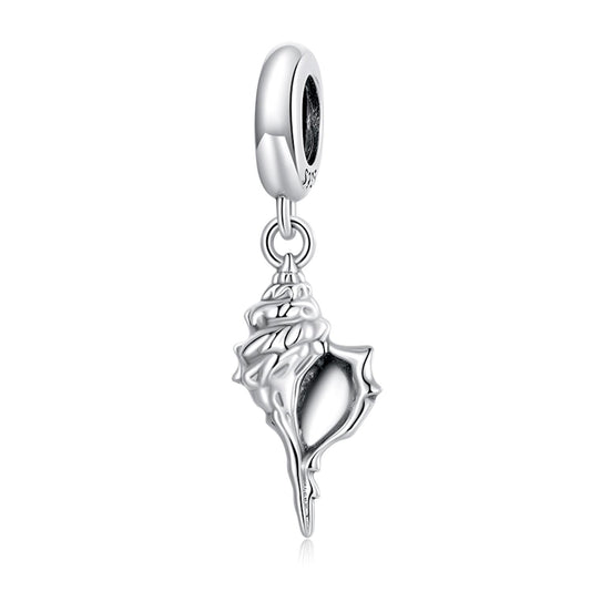 925 Sterling Silver Conch Pendant For Diy Bracelets & Necklaces